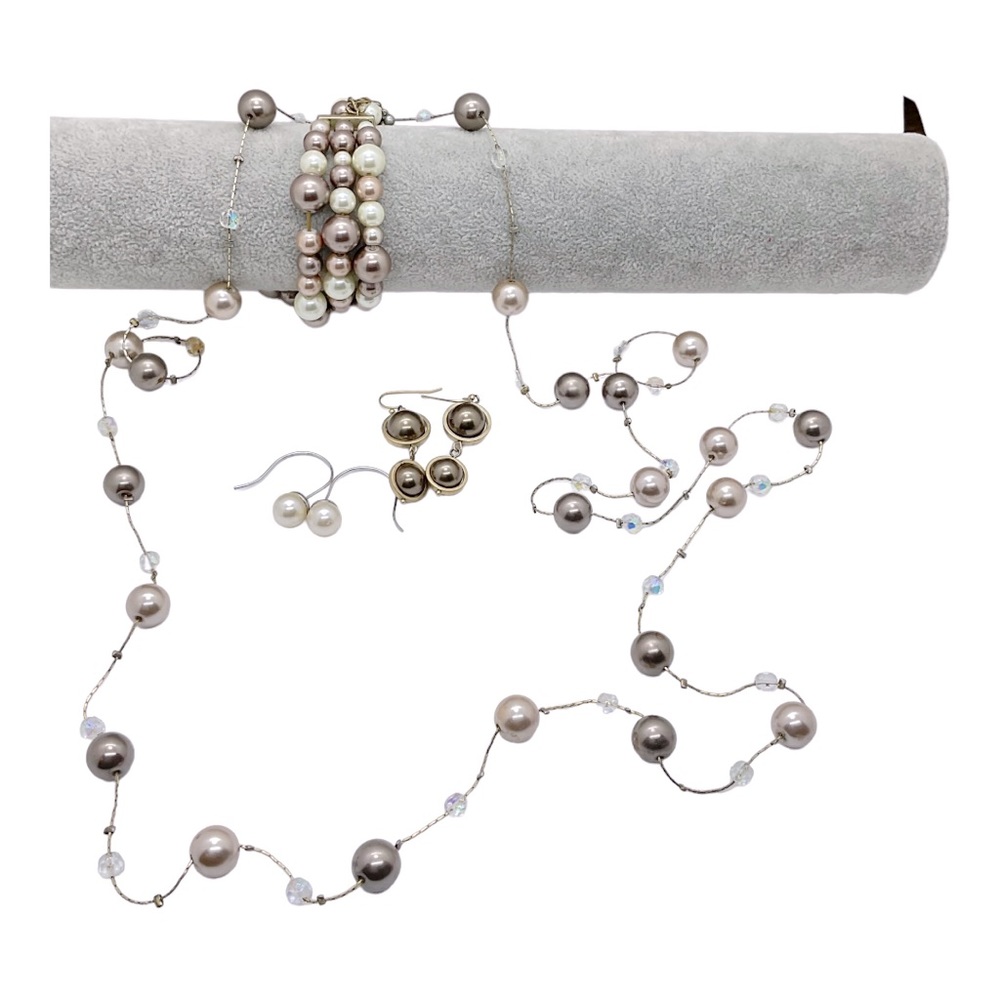 Lia Sophia Caramelo set!  Necklace, bracelet, 2 sets of earrings!